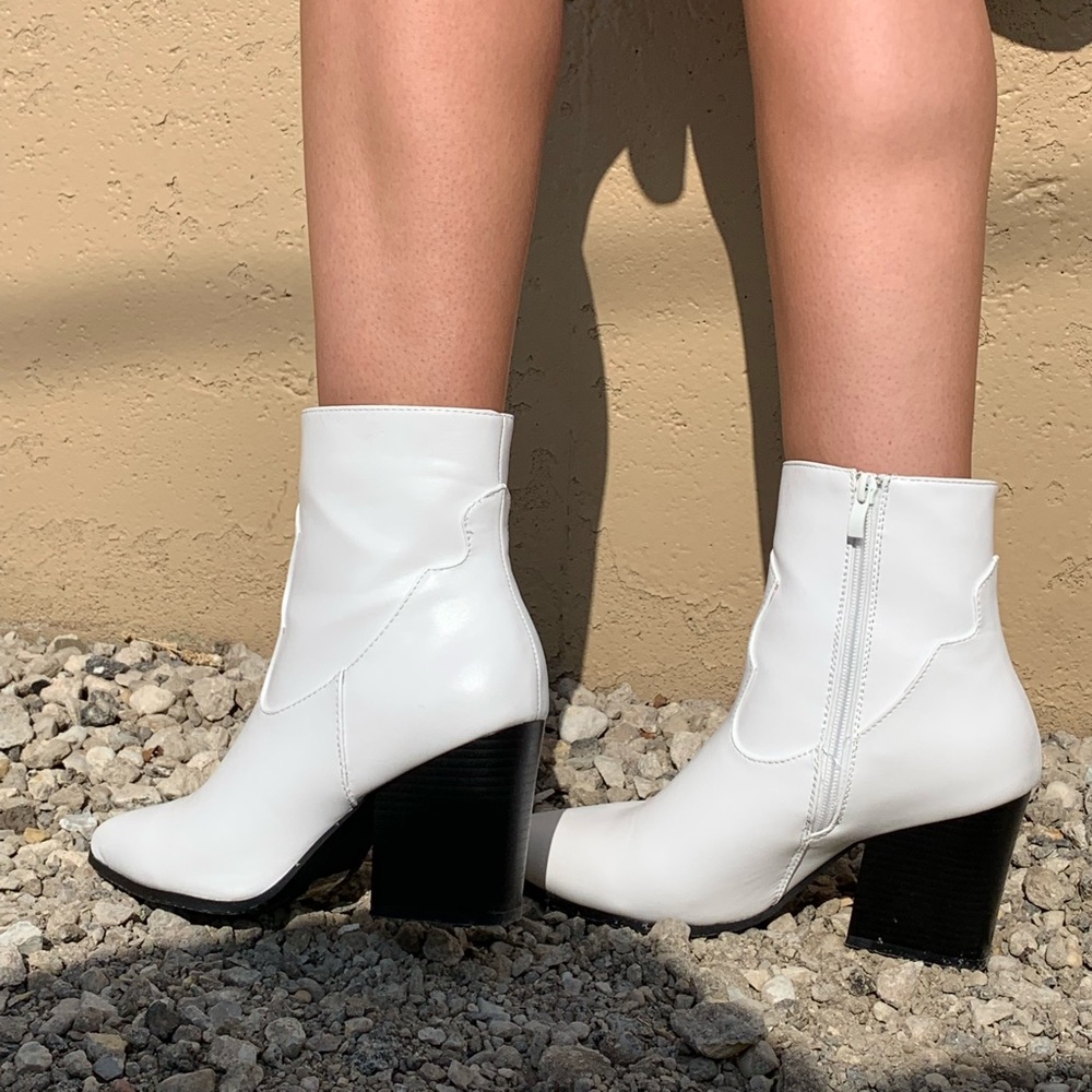 White booties